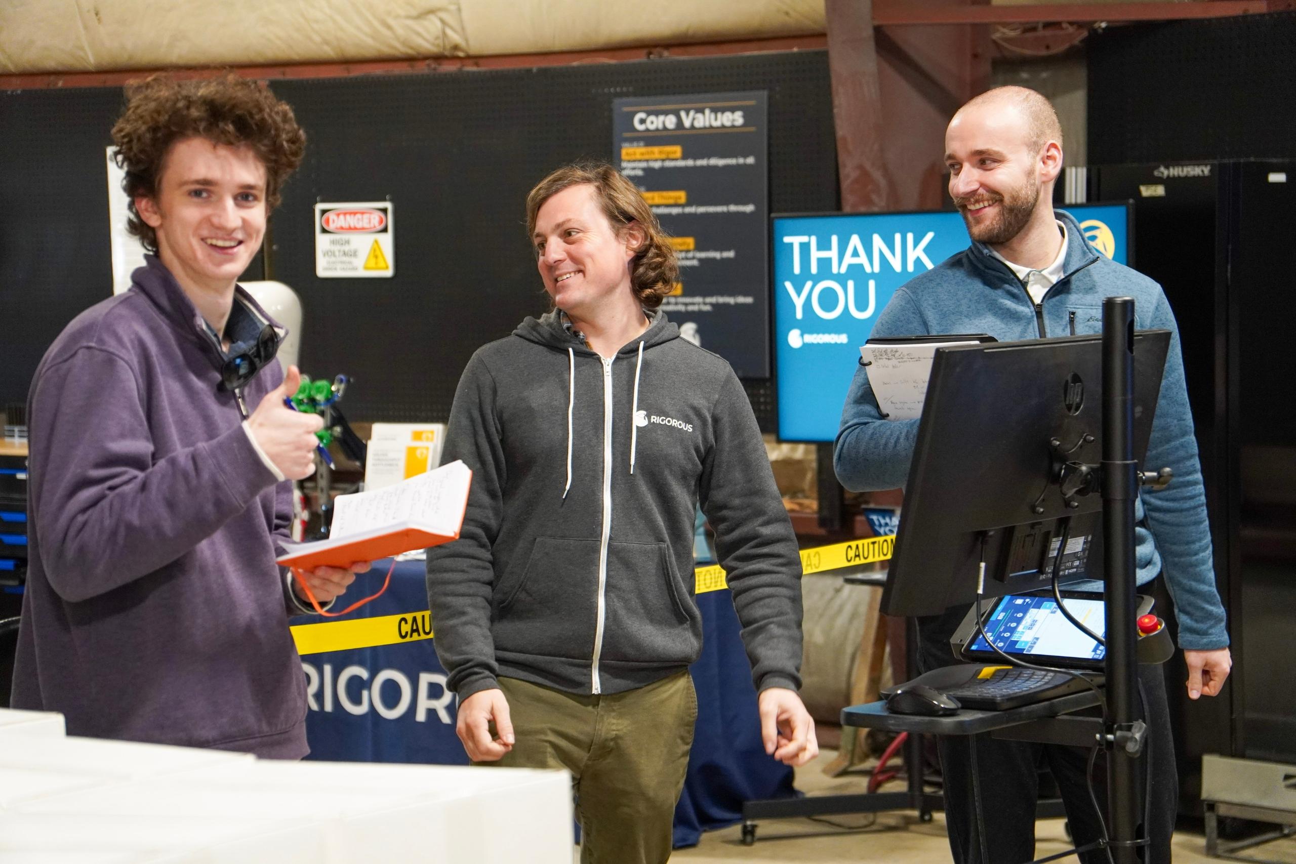 Vermont software team gives a thumbs up